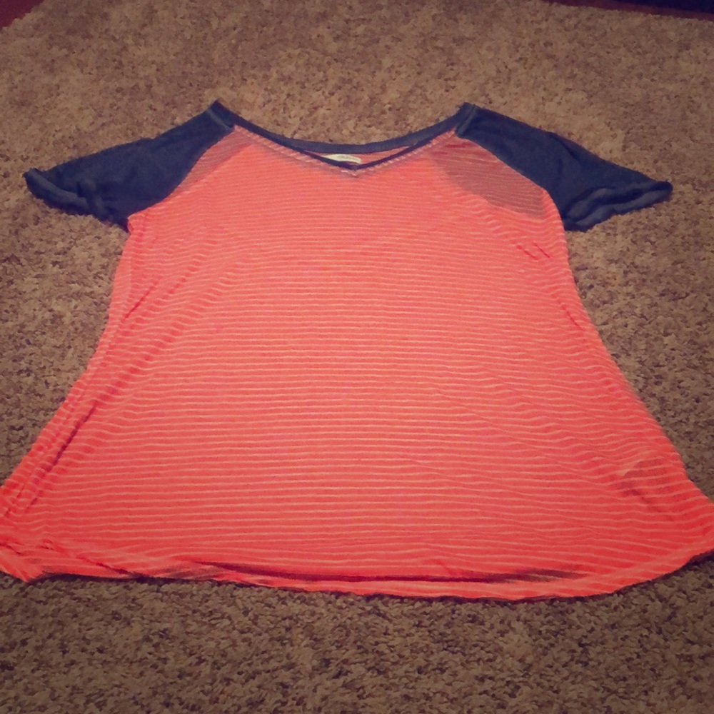 See through over shirt, t-shirt